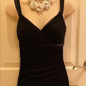 Ballroom party dress, prom dress, perfect black gown